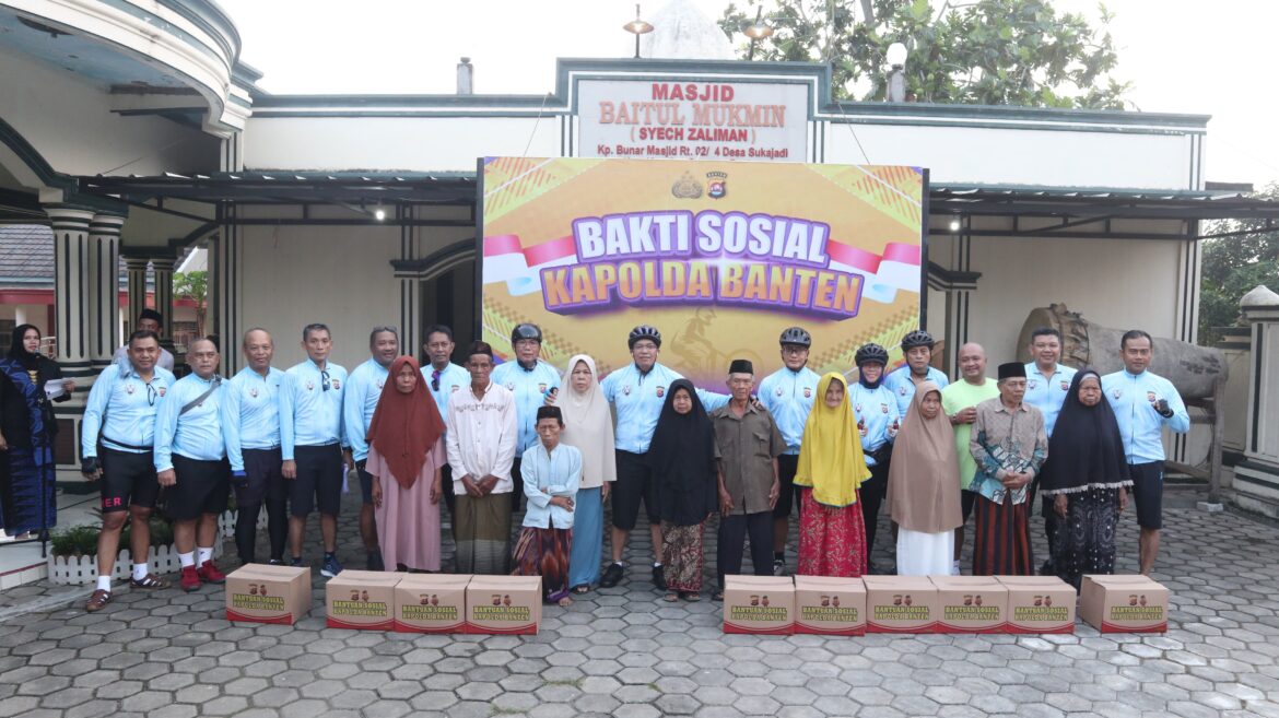 Kapolres Serang Dampingi Kapolda Banten Laksanakan Sepeda Santai Sambil Baksos