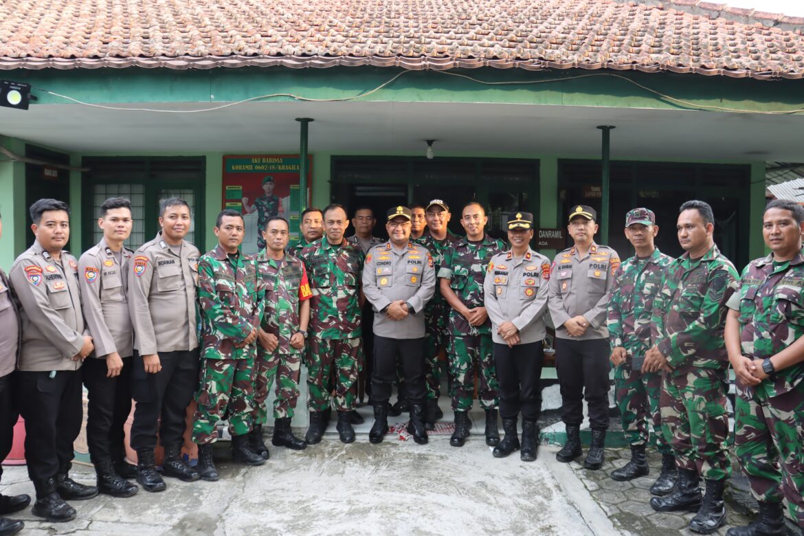Ngariung Iman dan Sinergitas TNI/Polri ,Kapolres Serang Silaturahmi Ke Markas Koramil Kragilan