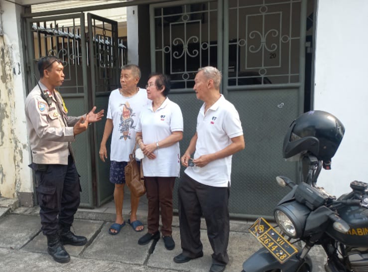 Bhabinkamtibmas Kelurahan Kwitang Sambang ke Ketua RT 06 RW 07