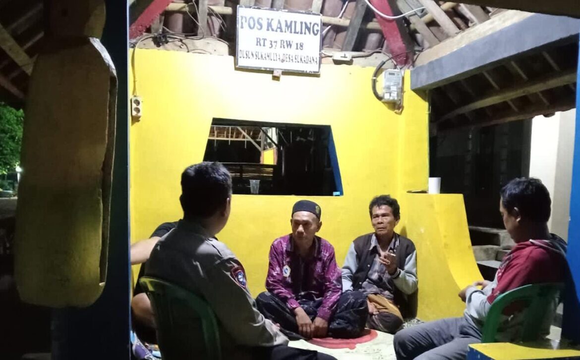 Polsek Sukadana Polres Ciamis Patroli Biru Minimalisir Penyakit Masyarakat