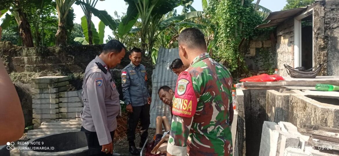 Polsek Cibinong Bersama Instansi Terkait TNI dan Dinsos Kab Bogor Lakukan Evakuasi Terkait Penemuan Orang Terlantar