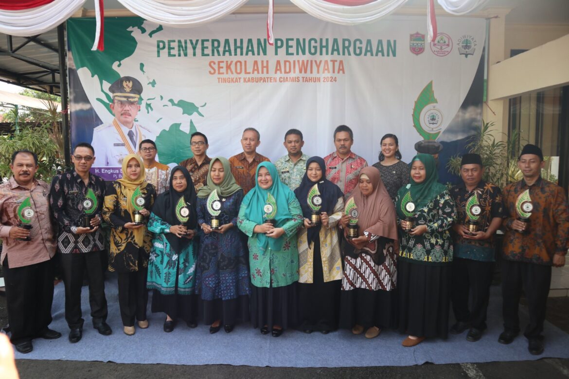 DPRKPLH Ciamis Catat, Tahun 2024 Sebanyak 166 Sekolah Raih Penghargaan Adiwiyata Tingkat Kabupaten Ciamis