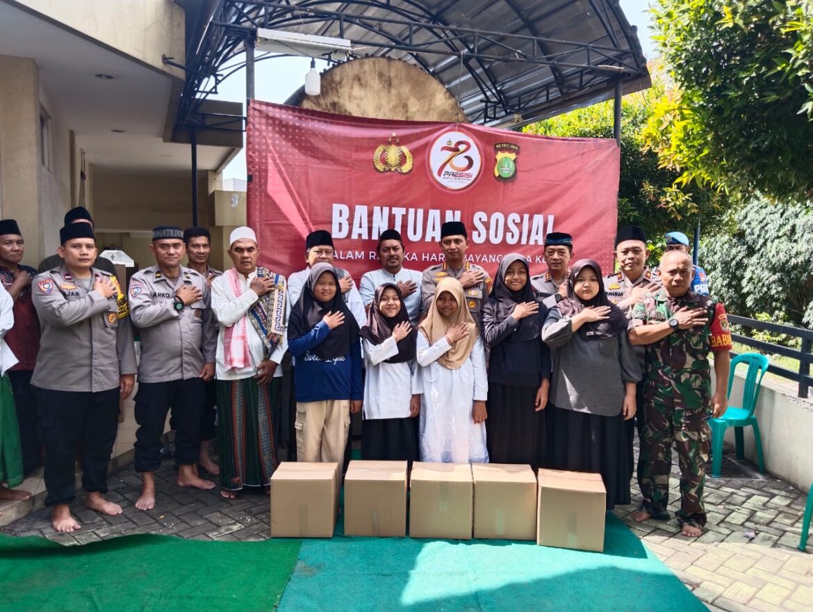 Rangkaian Hari Bhayangkara ke-78, Polisi Berbagi Bersama Yatim dan Duafa di Batuceper Tangerang