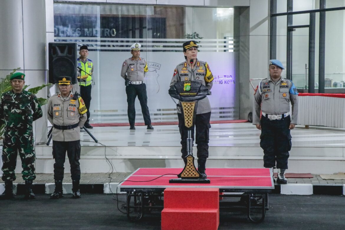 Polres Metro Tangerang Kota Gelar Apel Pengamanan Malam Idul Adha, Patroli Skala Besar Jaga Kondusifitas Wilayah