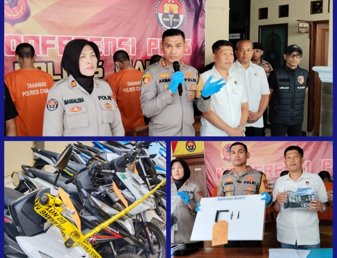 5 Orang Pelaku Spesialis Curanmor di Area Masjid Di Ringkus Satreskrim Polres Ciamis