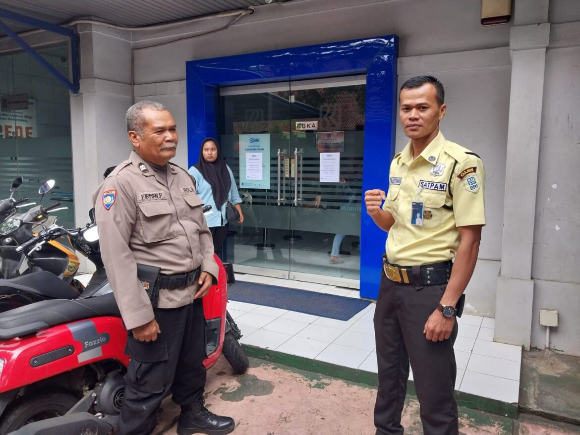 Polsek Panumbangan Koordinasi Bersama Satpam Perbankan Antisipasi Gangguan Kamtibmas