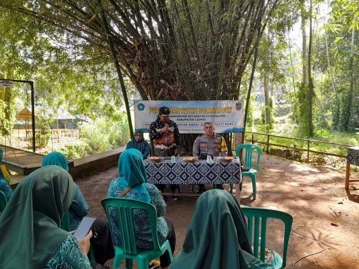 Perkuat Sinergitas, Polsek Cijeungjing Polres Ciamis Berikan Imbauan Kepada Masyarakat