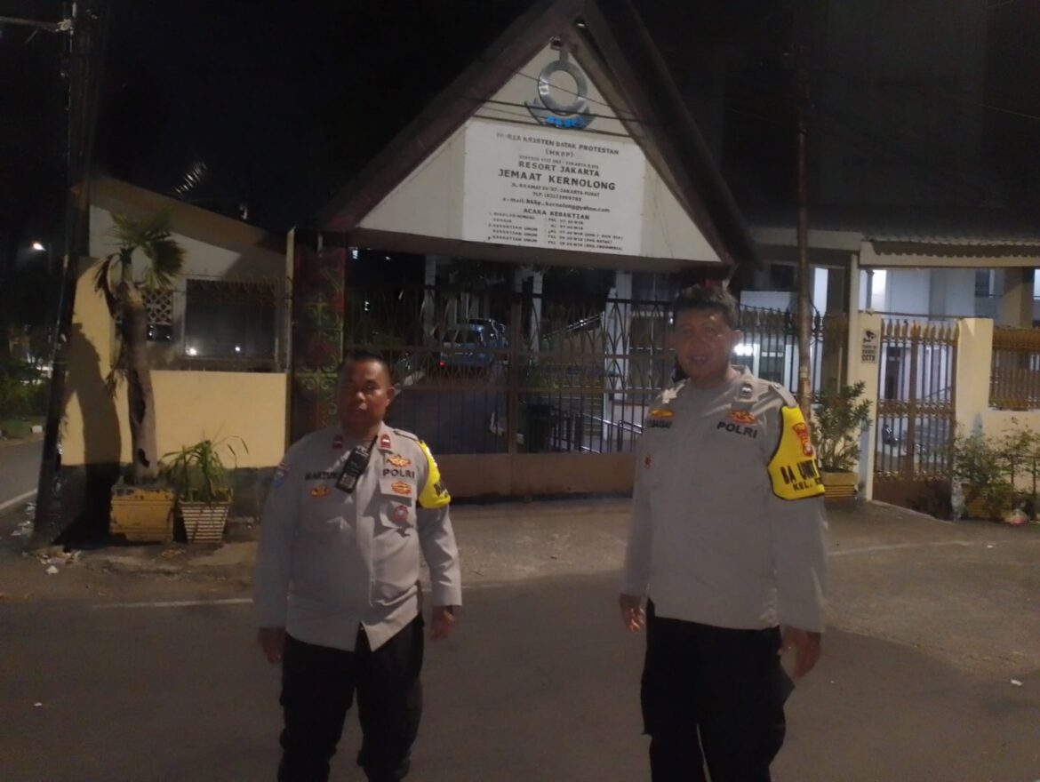 Patroli Pagi Hari Personil Polsek Senen Antisipasi Tawuran