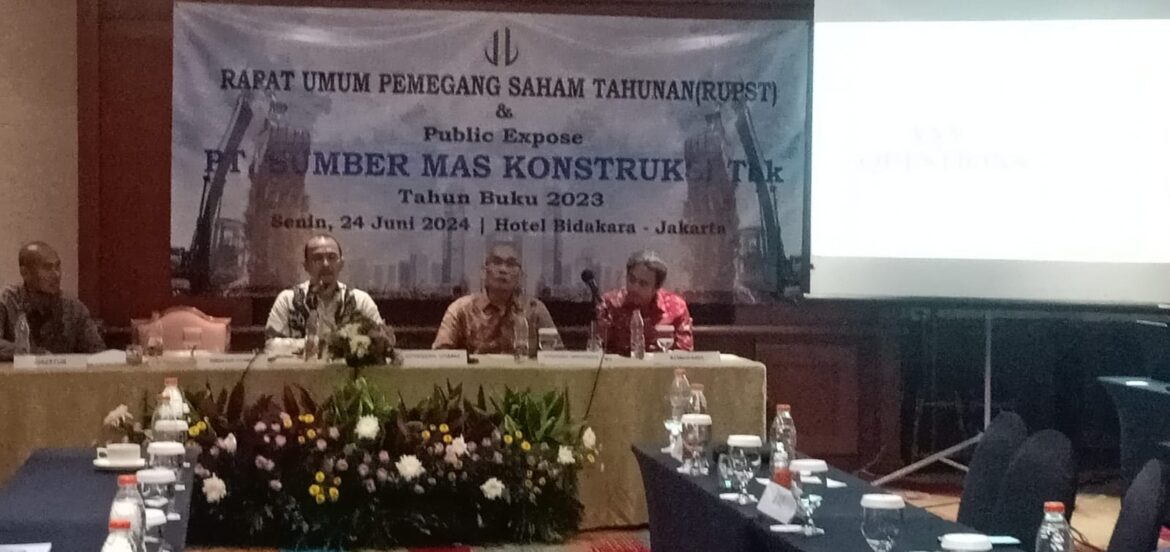 PT.Sumber Mas Kontruksi Tbk, Perseroan Telah Mengadakan Public Expose Secara Online Di Hotel Bidakara Jakarta