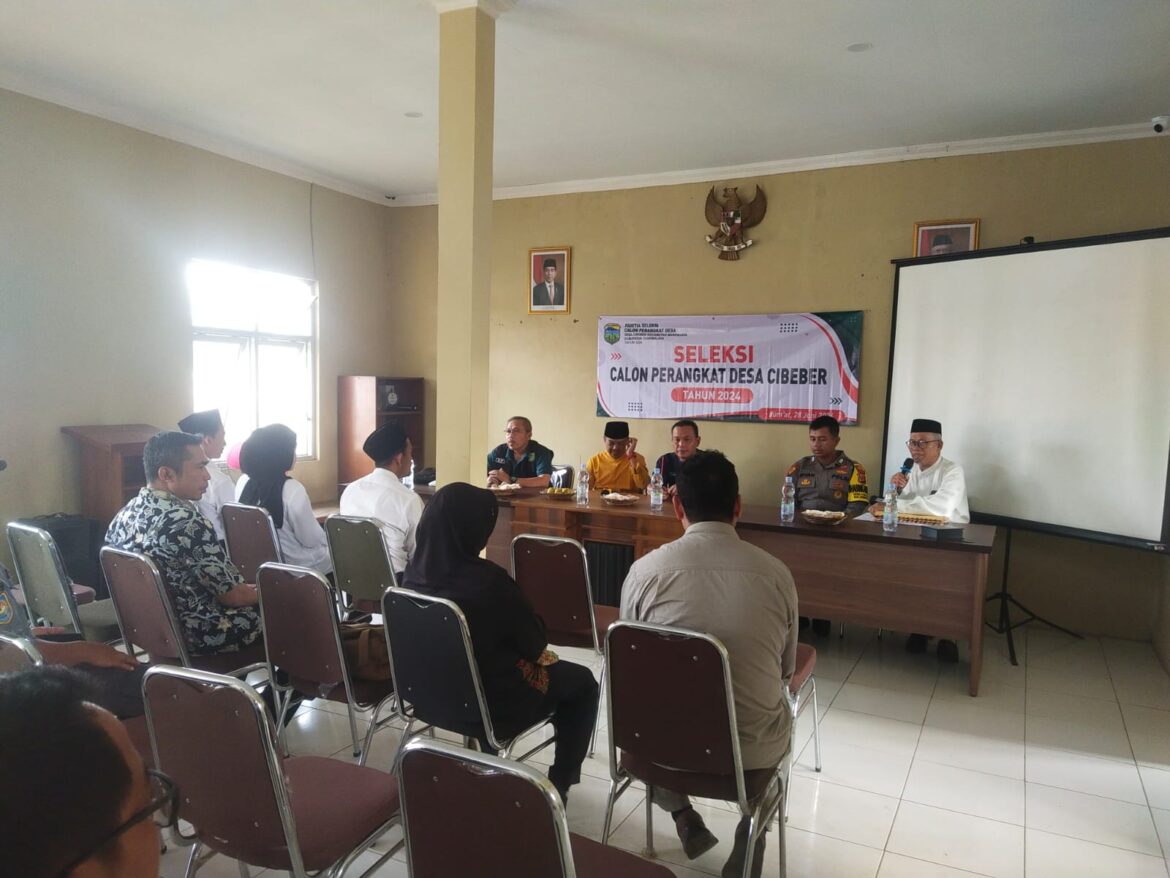 Pejabat Lama Pensiun, Pemdes Cibeber Manonjaya Tasikmalaya Gelar Seleksi Calon Perangkat Desa