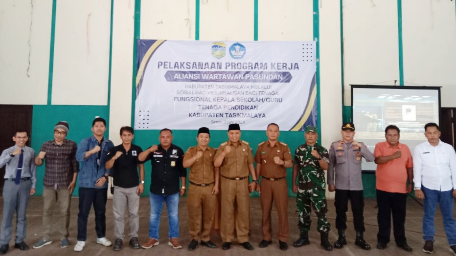 Aliansi Wartawan Pasundan (AWP) Gelar, Sosialisasi Jurnalistik Sesi ke-2 Untuk 360 Tenaga Pendidik Kabupaten Tasikmalaya