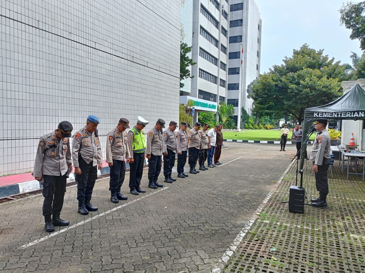 Kapolsek Sawah Besar Amankan Aksi Unras di Kementrian Agama