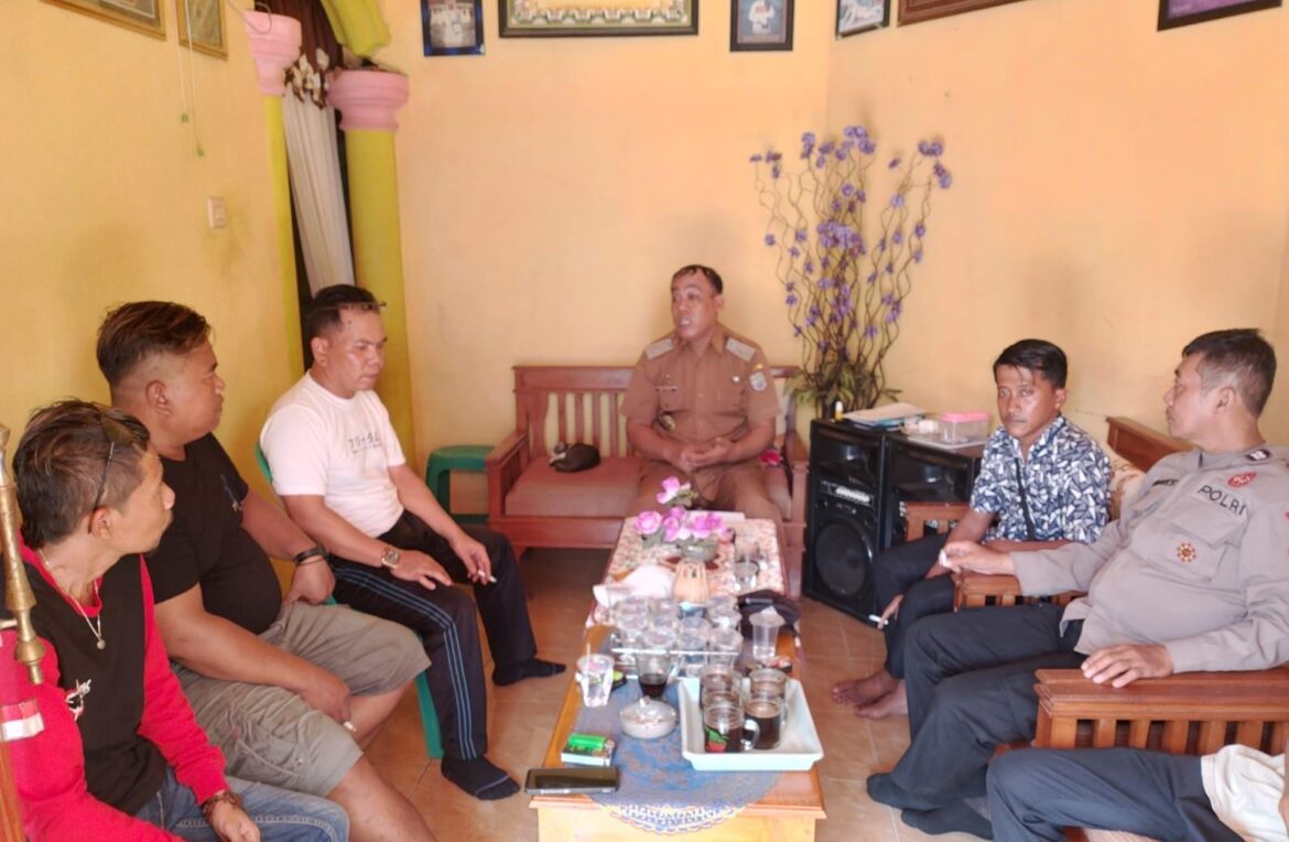 Cipta Kondisi, Polsek Lakbok Polres Ciamis Koorkom ke Warga Desa Kertajaya