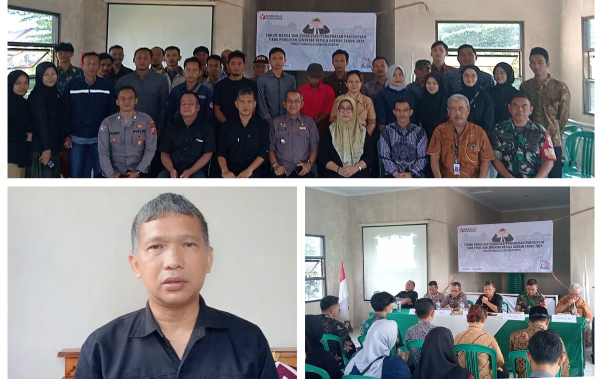 Perkuat Pengawasan Pilkada 2024, Panwascam Cikoneng Launching Forum Warga dan Sosialisasi Pengawasan Partisipasif
