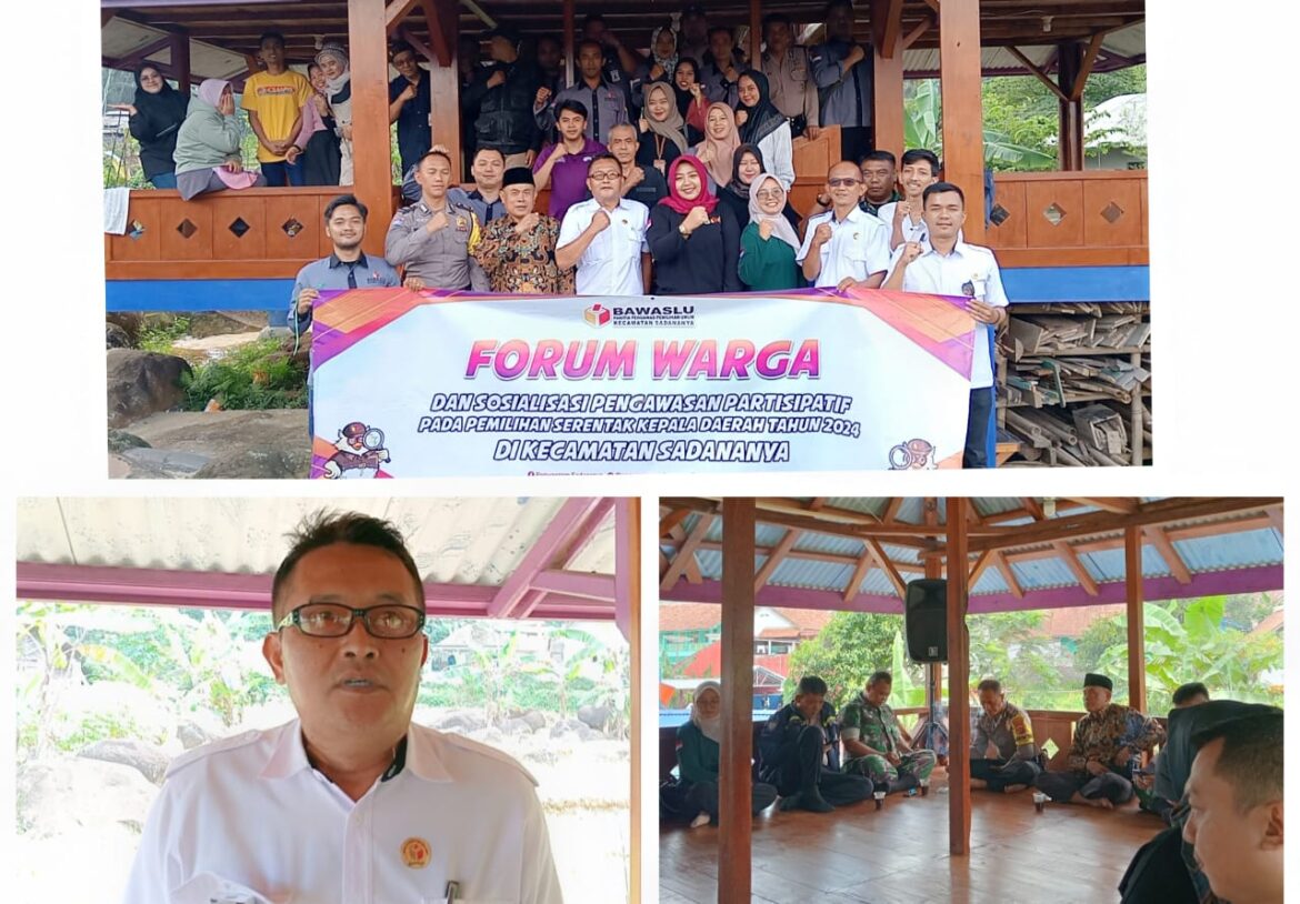 Launching Forum Warga: Panwascam Sadananya Libatkan Elemen Masyarakat Perkuat Partisipasif Pengawasan Pilkada 2024