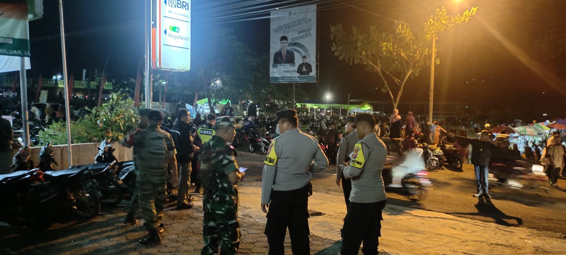 Berikan Rasa Nyaman Polsek Kawali Polres Ciamis Ikuti Tabliq Akbar Peringatan 1 Muharram 1446 H