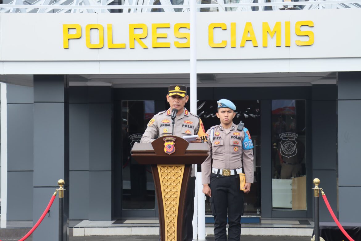 Ops Patuh Lodaya 2024, Polres Ciamis Apel Gelar Pasukan
