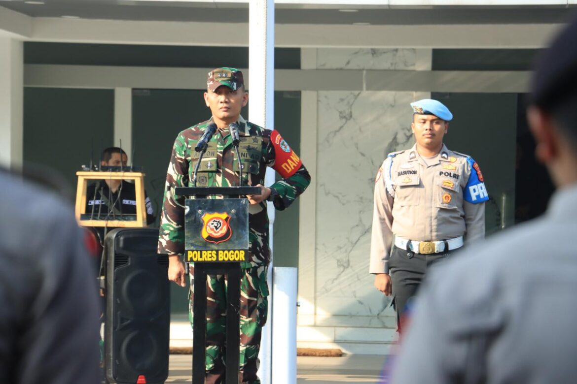 Polres Bogor Mulai Gelar Operasi Patuh Lodaya 2024 Yang di Ambil Langsung Dandim 0621