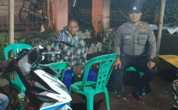 Berikan Rasa Nyaman, Personel Polsek Sukadana Polres Ciamis Patroli Kamtibmas Hingga Subuh