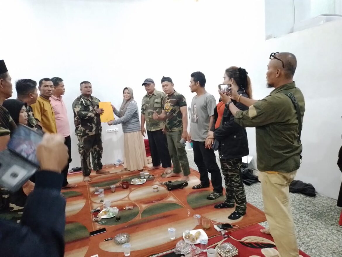 Pengukuhan ketua sementara organisasi Pejuang Siliwangi Indonesia Bersatu PAC Cigudeg