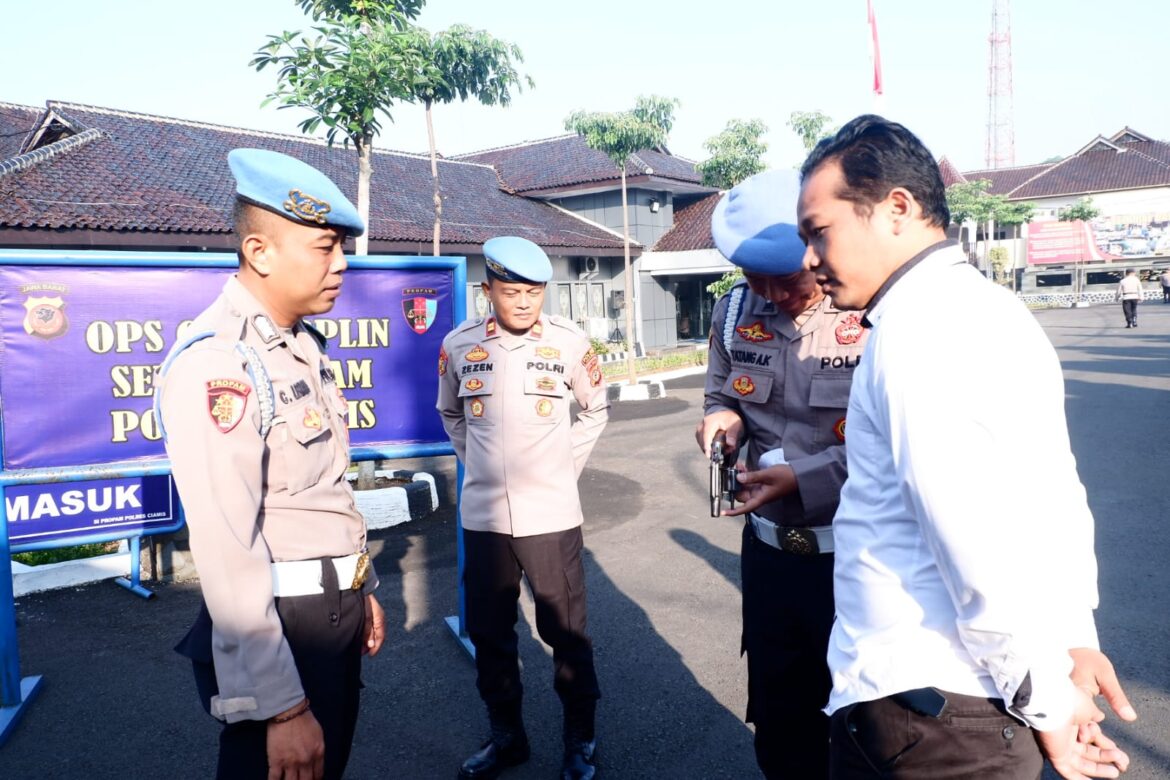 Pastikan Optimalnya Kedisiplinan Anggota, Polres Ciamis Lakukan OPS Gaktibplin