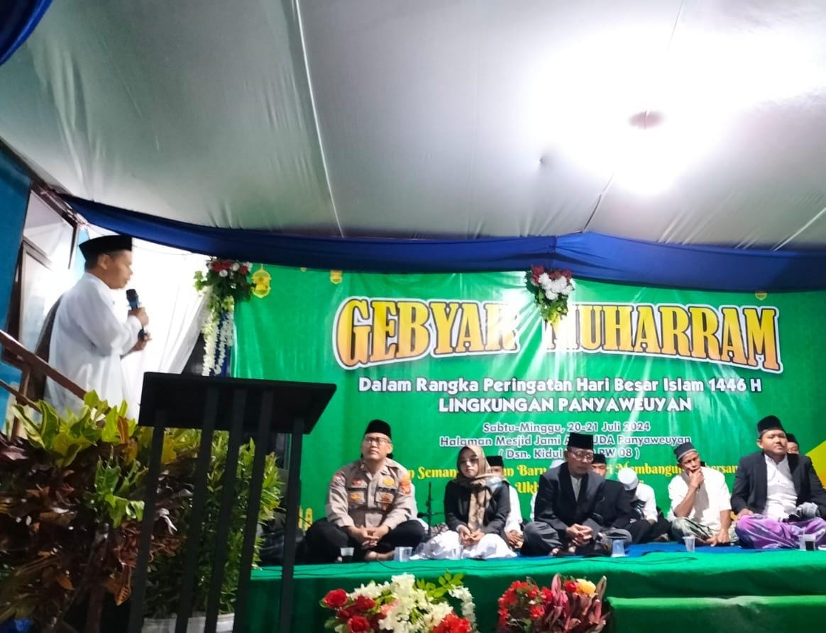Polsek Cipaku Bersiaga Pengamanan Gebyar Muharram di Desa Buniseuri