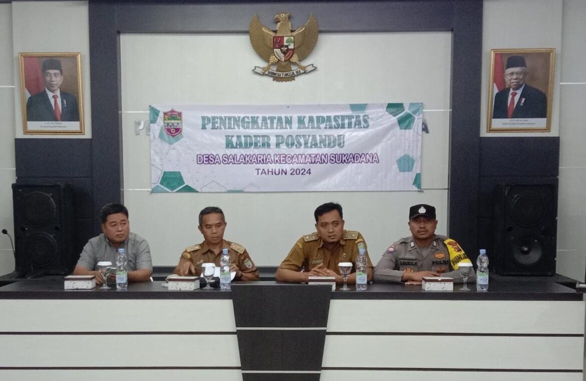Perkuat Sinergitas, Polsek Sukadana Polres Ciamis Ikuti Acara Tingkatkan Kapasitas Kader Posyandu