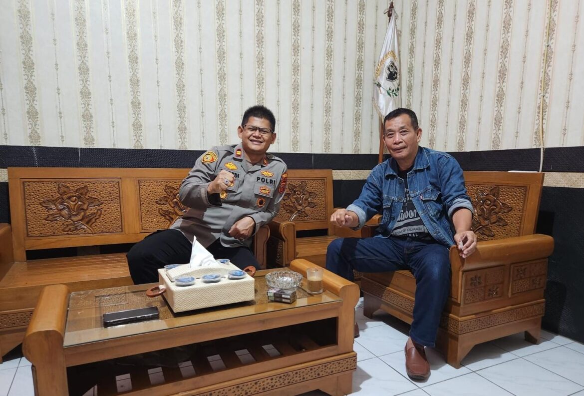 Perkuat Sinergitas, Polsek Cihaurbeuti Polres Ciamis Koorkom ke Purnawirawan Polri