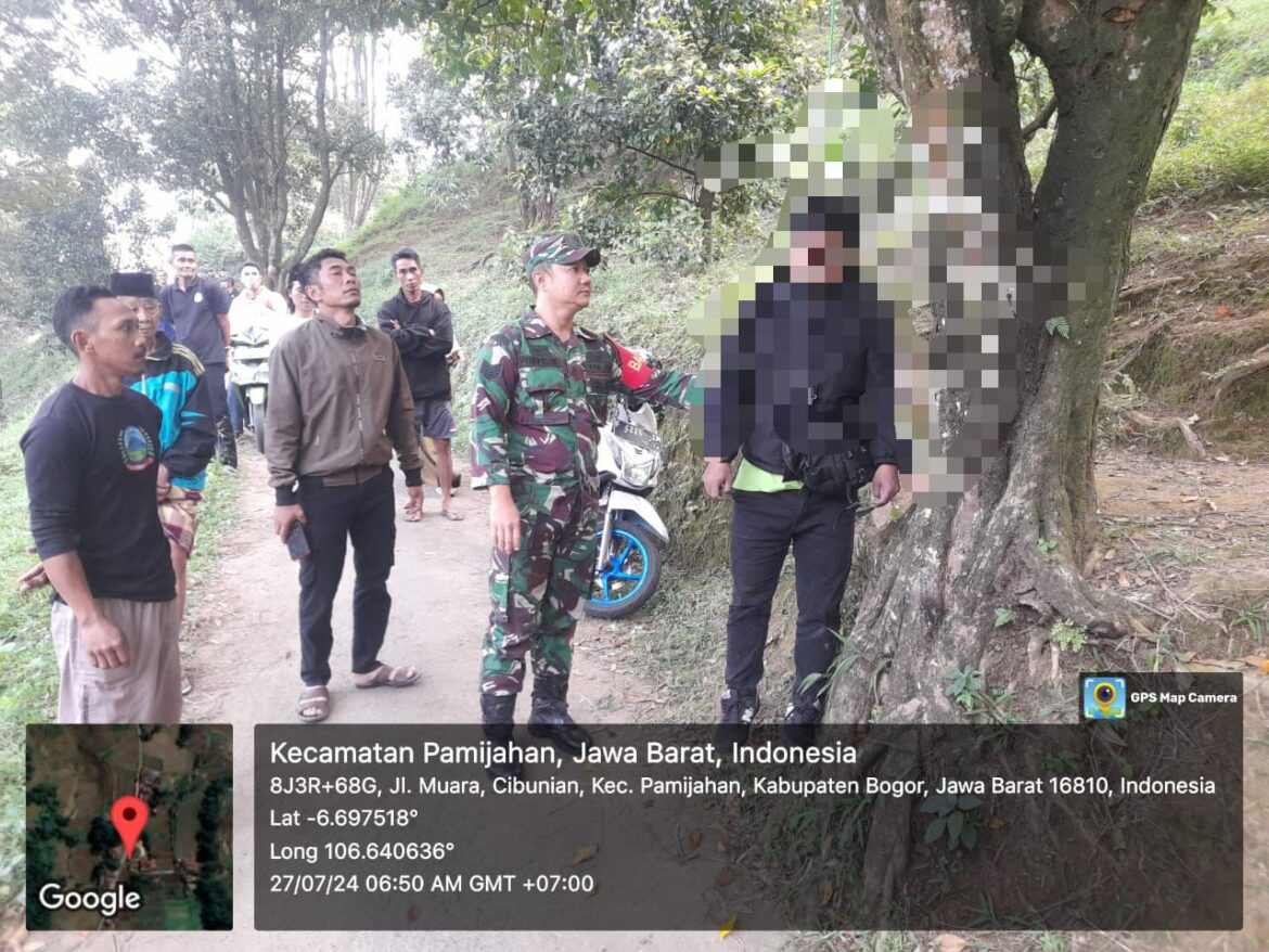 Polsek Cibungbulang Investigasi Terkait Ditemukannya Orang Meninggal Dunia Diduga Bunuh Diri