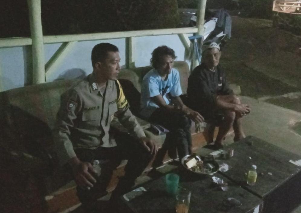 Jaga Kondusifitas, Satuan Samapta Polres Ciamis Patroli Dialogis ke Pos Pengamanan Pasar Ciamis