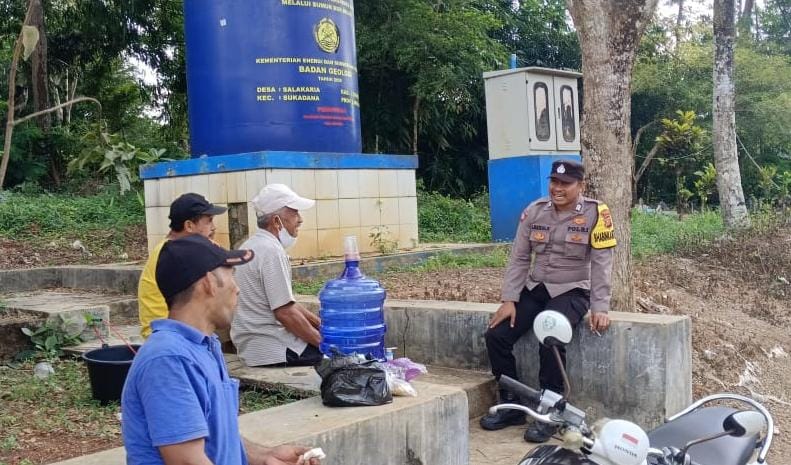 Antisipasi Gangguan Kamtibmas, Polsek Sukadana Polres Ciamis Koorkom ke Warga Girang
