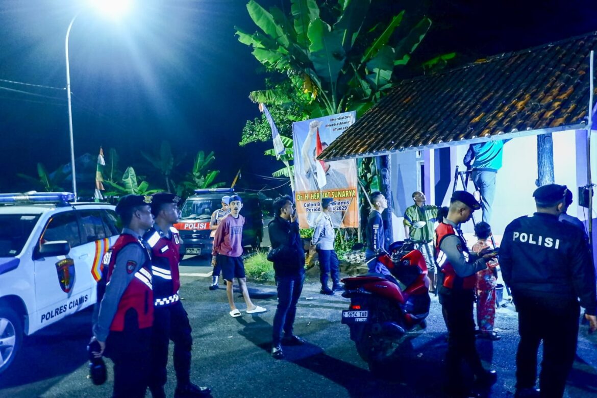 Antisipasi Tindak Kriminalitas dan Kejahatan Jalanan, Polres Ciamis Turun Kejalan Patroli KRYD