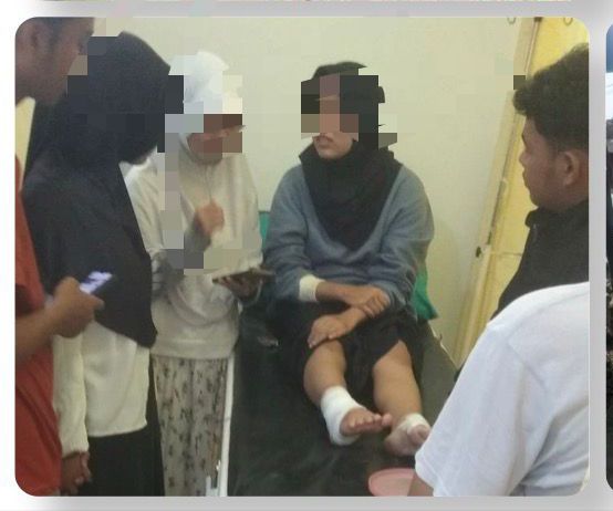 Polsek Parung Panjang Bersama Unit Laka Lantas Polres Bogor Tangan Olah TKP Kecelakaan