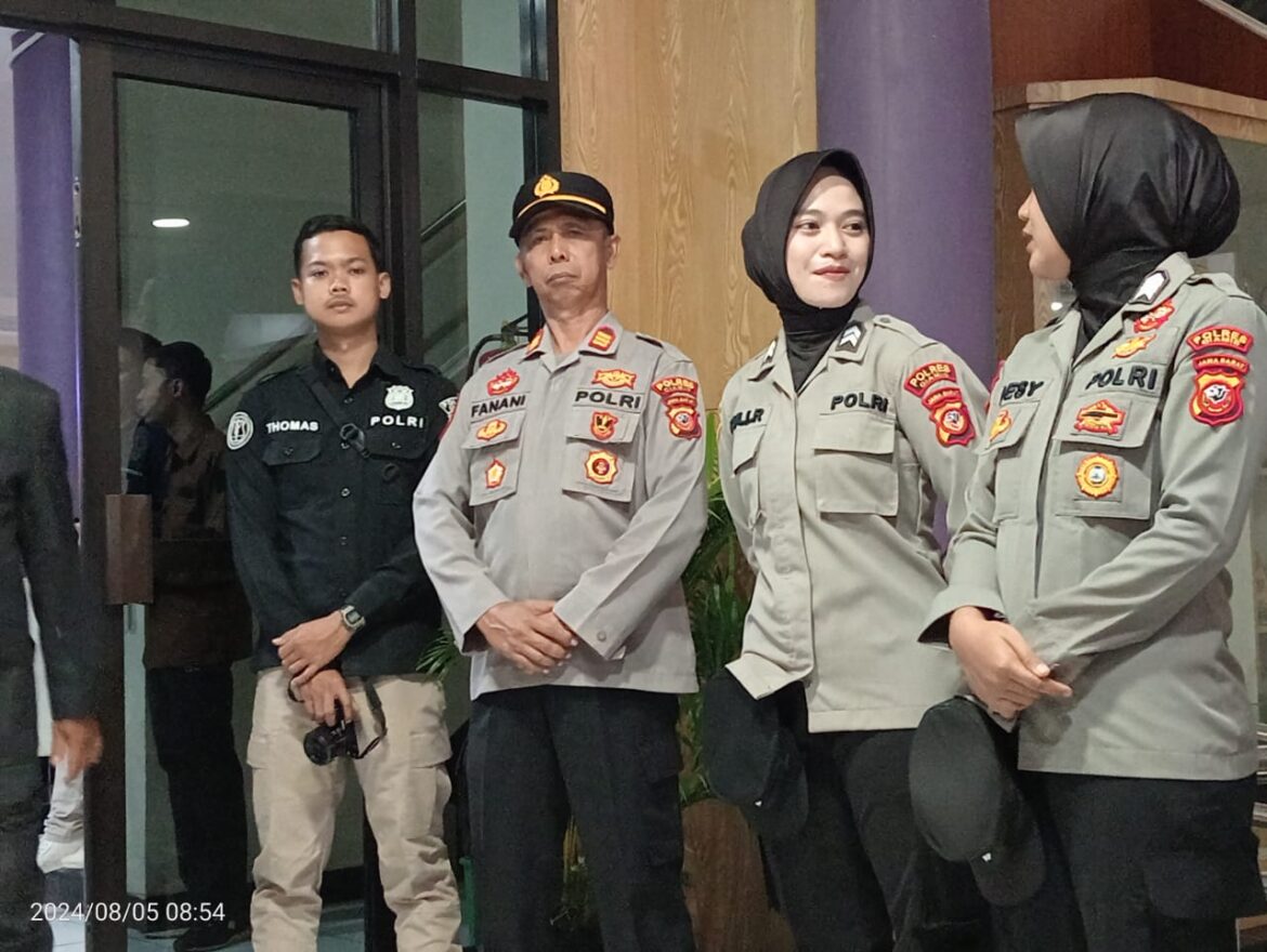 Persiapan Pelantikan Anggota DPR Polres Ciamis Sterilkan Lokasi Pengambilan Sumpah