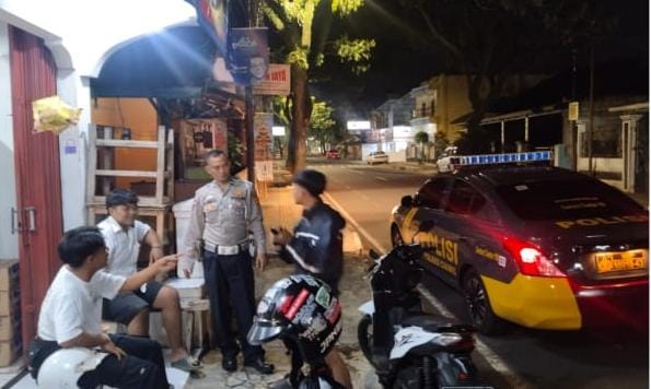 Berantas Knalpot Tidak Sesuai Spesifikasi, Polsek Ciamis Polres Ciamis Intensifkan Patroli ke Jalan