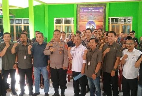 Polsek Pamarican Polres Ciamis Hadiri Proses Rekapitulasi DPHP Tingkat Kecamatan Pamarican