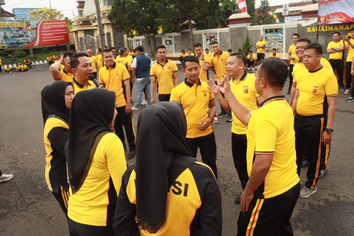 Semangat Kemerdekaan Polres Ciamis Adakan Perlombaan Menarik