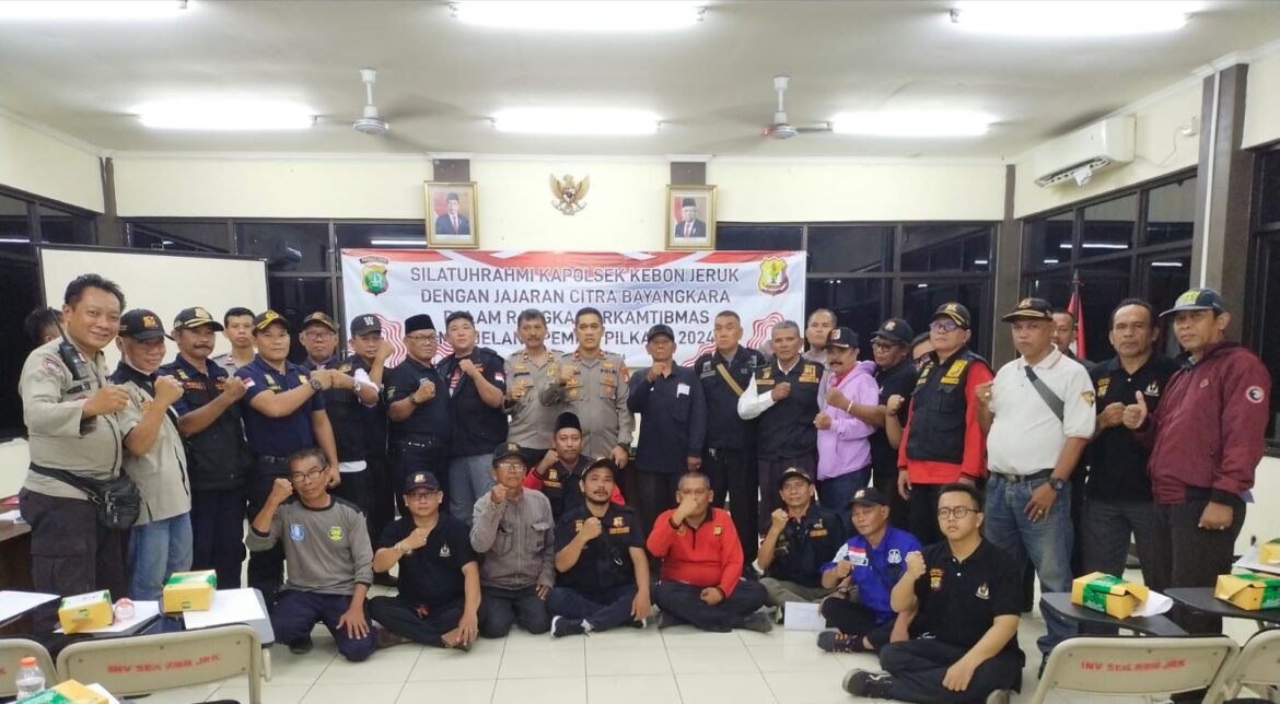 Sinergitas Jaga Kamtibmas, Polsek Kebon Jeruk Ajak Citra Bhayangkara Jaga Keamanan Menjelang Pilkada Serentak tahun 2024
