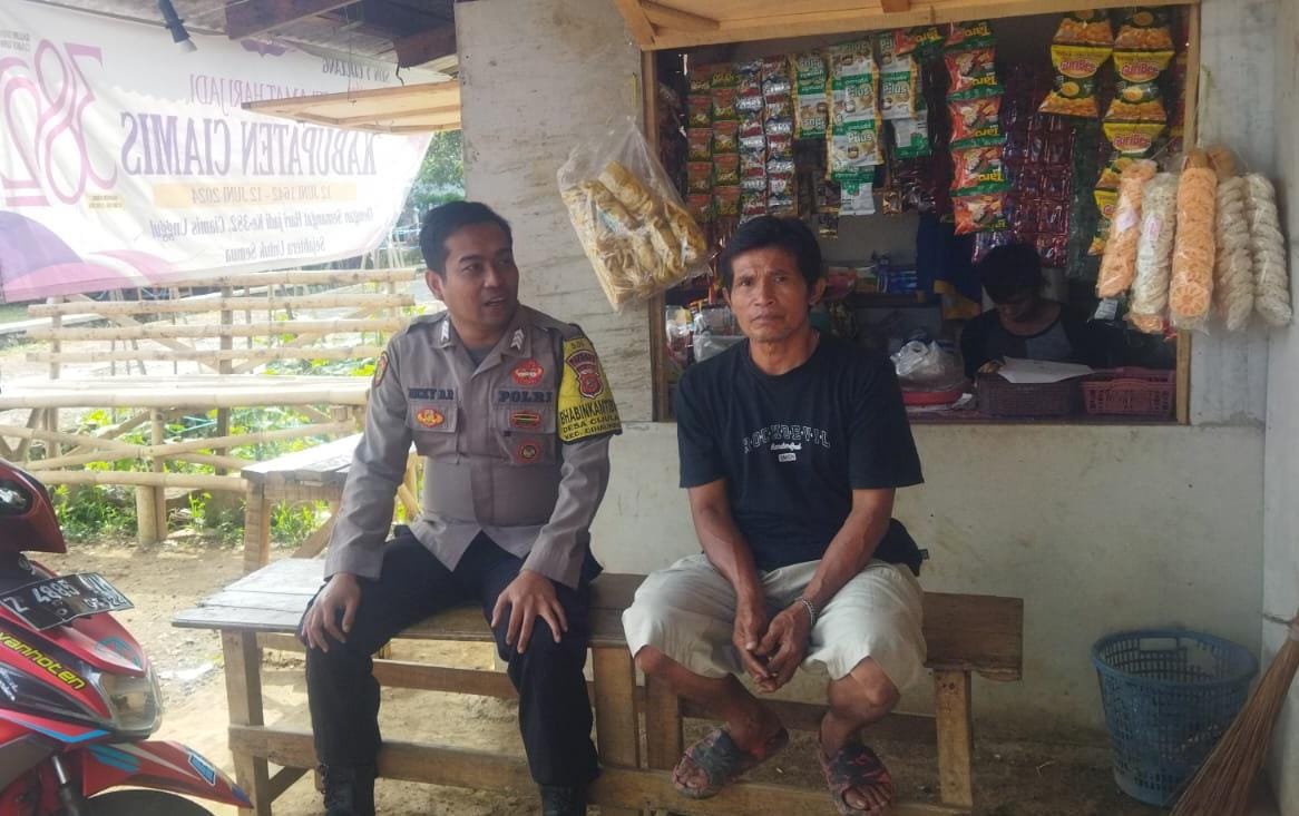 Cipkon, Polsek Cihaubeuti Polres Ciamis Datangi Warga Desa Cijulang Beri Imbauan Kamtibmas