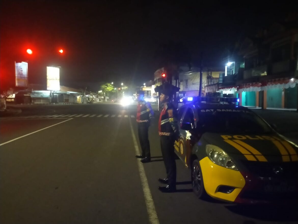 Sat Samapta Polres Ciamis Patroli Malam Hari Antisipasi Balap Liar dan Tindak Kriminalitas