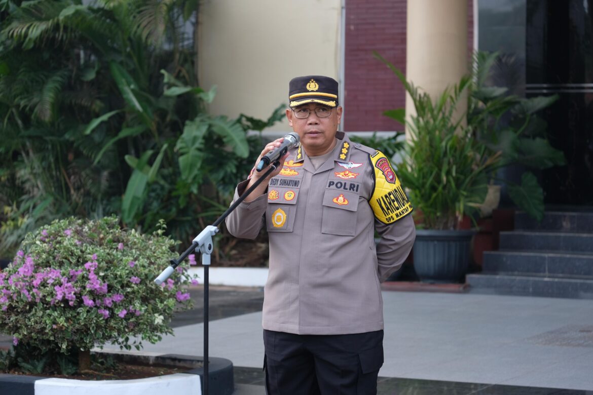 Polda Banten Gelar Apel Pengamanan Tahapan Pendaftaran Pilkada 2024