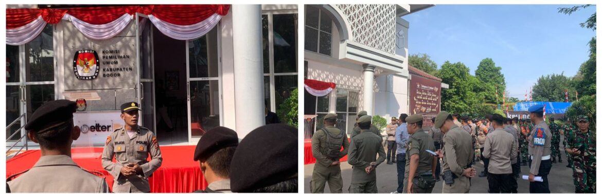 Polres Bogor bersama 3 Pilar Laksanakan Pengamanan Pelantikan dan Pengam Sumpah Anggota DPRD Kabupaten Bogor Priode 2024