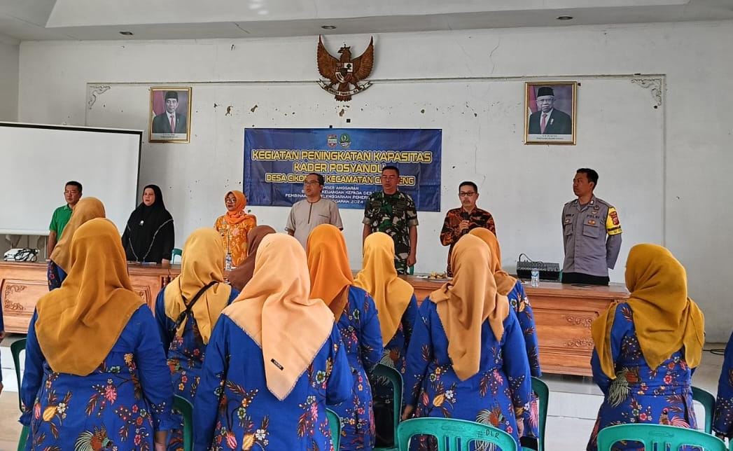 Perkuat Sinergitas, Polsek Cikoneng Ikuti Acara Tingkatkan Kapasitas Kader Posyandu