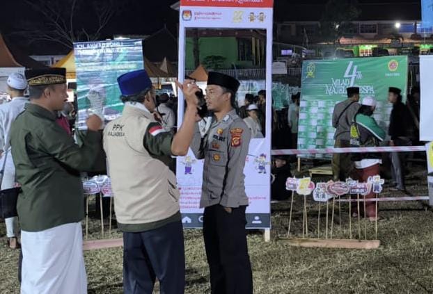 Berikan Rasa Nyaman Polsek Kawali Polres Ciamis Ikuti Tabliq Akbar dan Milad Pespa ke-4