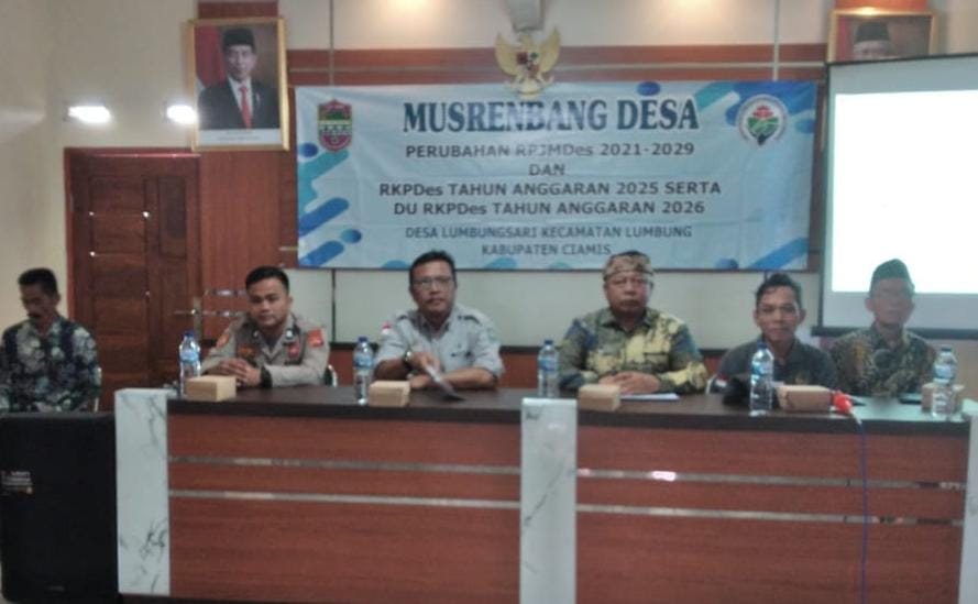 Ikuti Musrenbang Tingkat Desa Lumbungsari, Polsek Kawali Sampaikan Imbauan Kamtibmas