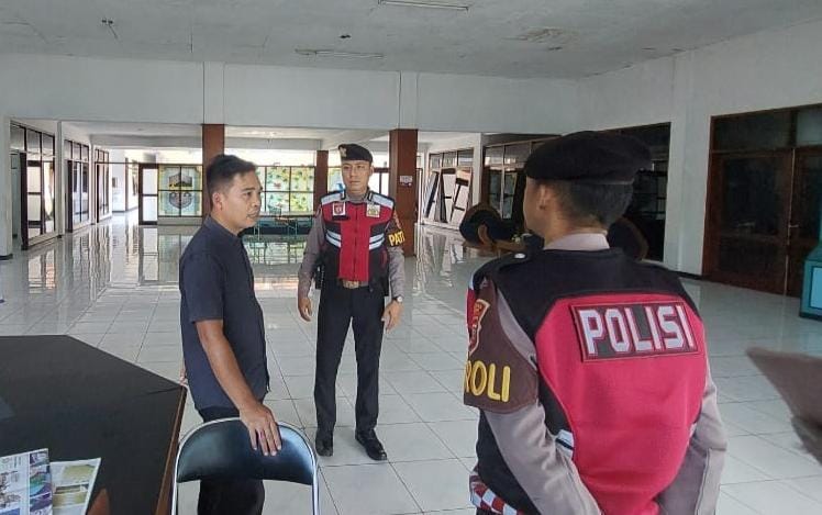 Antisipasi Tindak Kriminalitas dan Kejahatan Jalanan, Polres Ciamis Patroli di Kantor PDAM