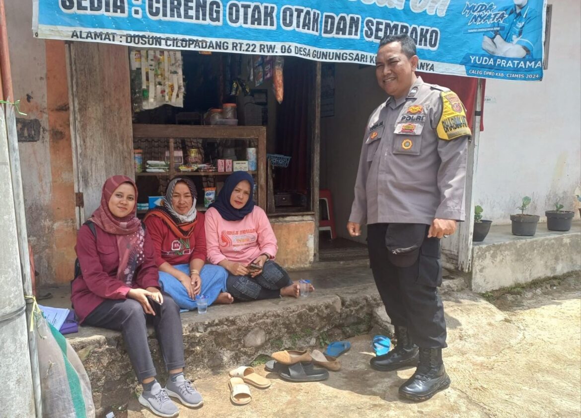 Datang ke Tokoh Pemuda, Anggota Polsek Ciamis Koorkom Kamtibmas Jelang Pilkada Serentak