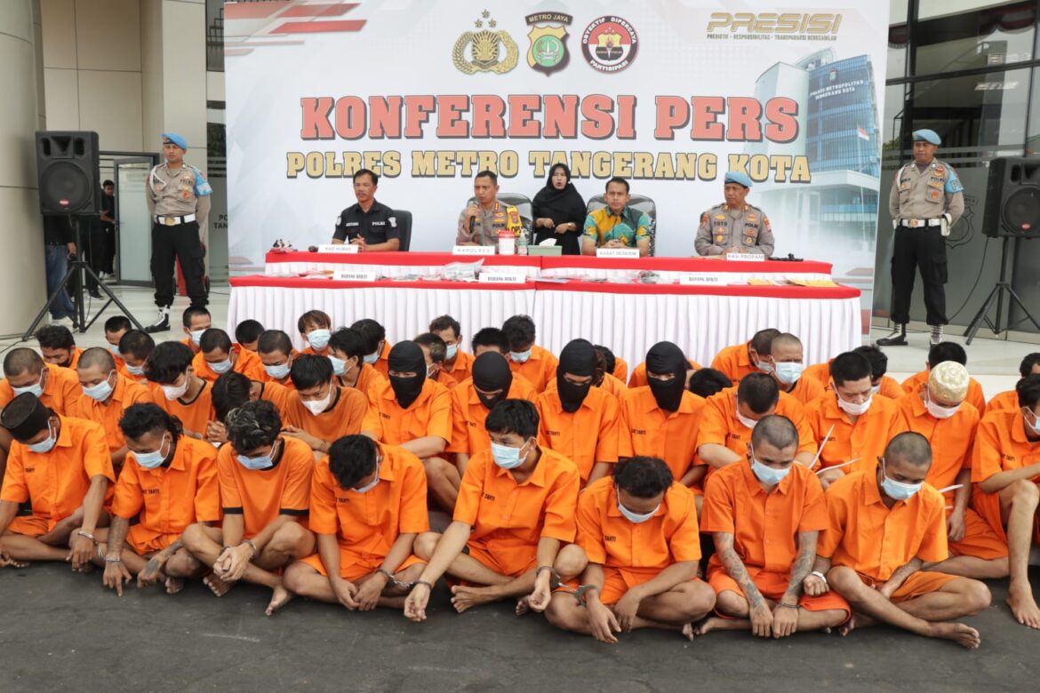 2 Bulan Kasus Curanmor Meningkat, Polres Metro Tangerang Kota Tangkap 50 Tersangka