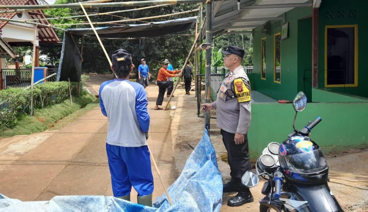 Ops Mantap Praja, Polsek Cijeungjing Polres Ciamis Koorkom Bareng Tokoh di Bandaruka