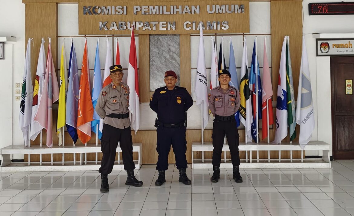 Satgas Preventif Presisi Polres Ciamis Bersiaga dan Amankan Proses Tahapan Pilkada di KPU